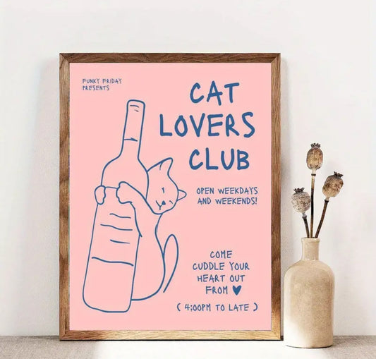 Cat Lovers Club Print