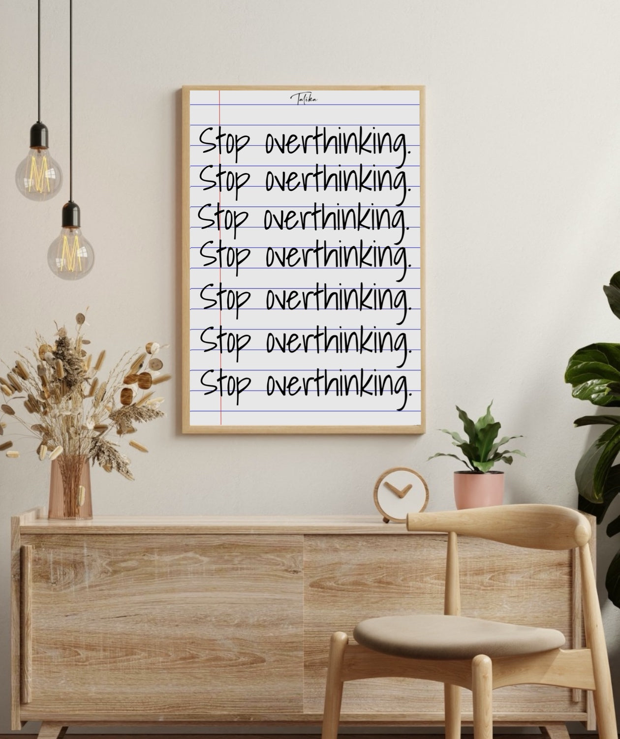 Stop Overthinking Print