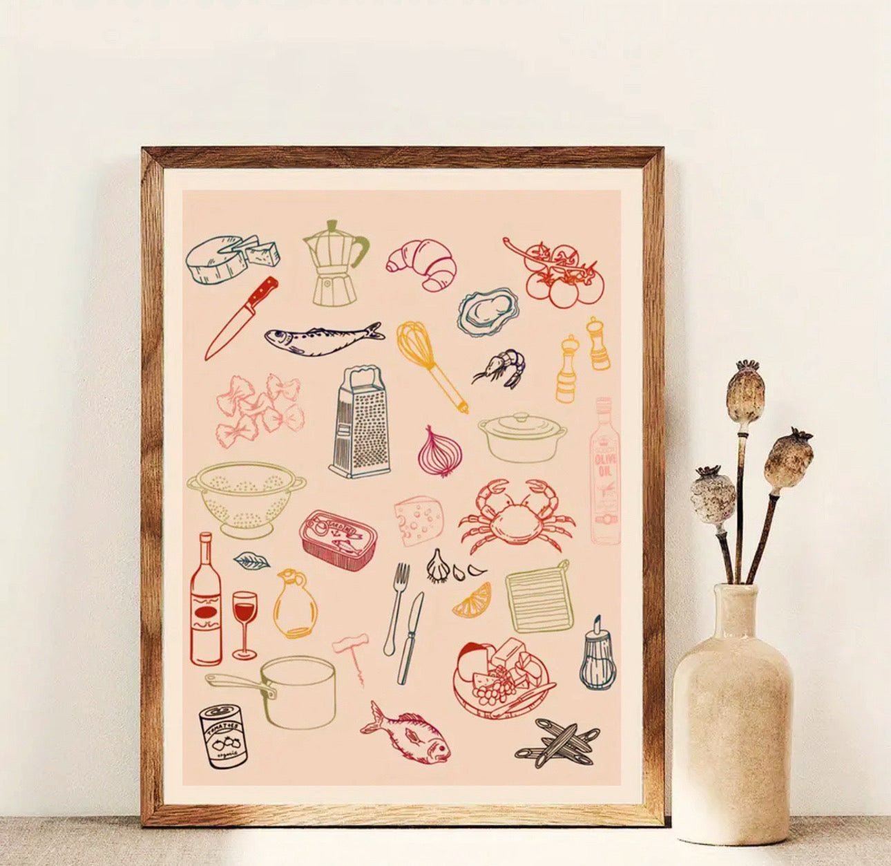 Hand-Drawn Food & Drink Print